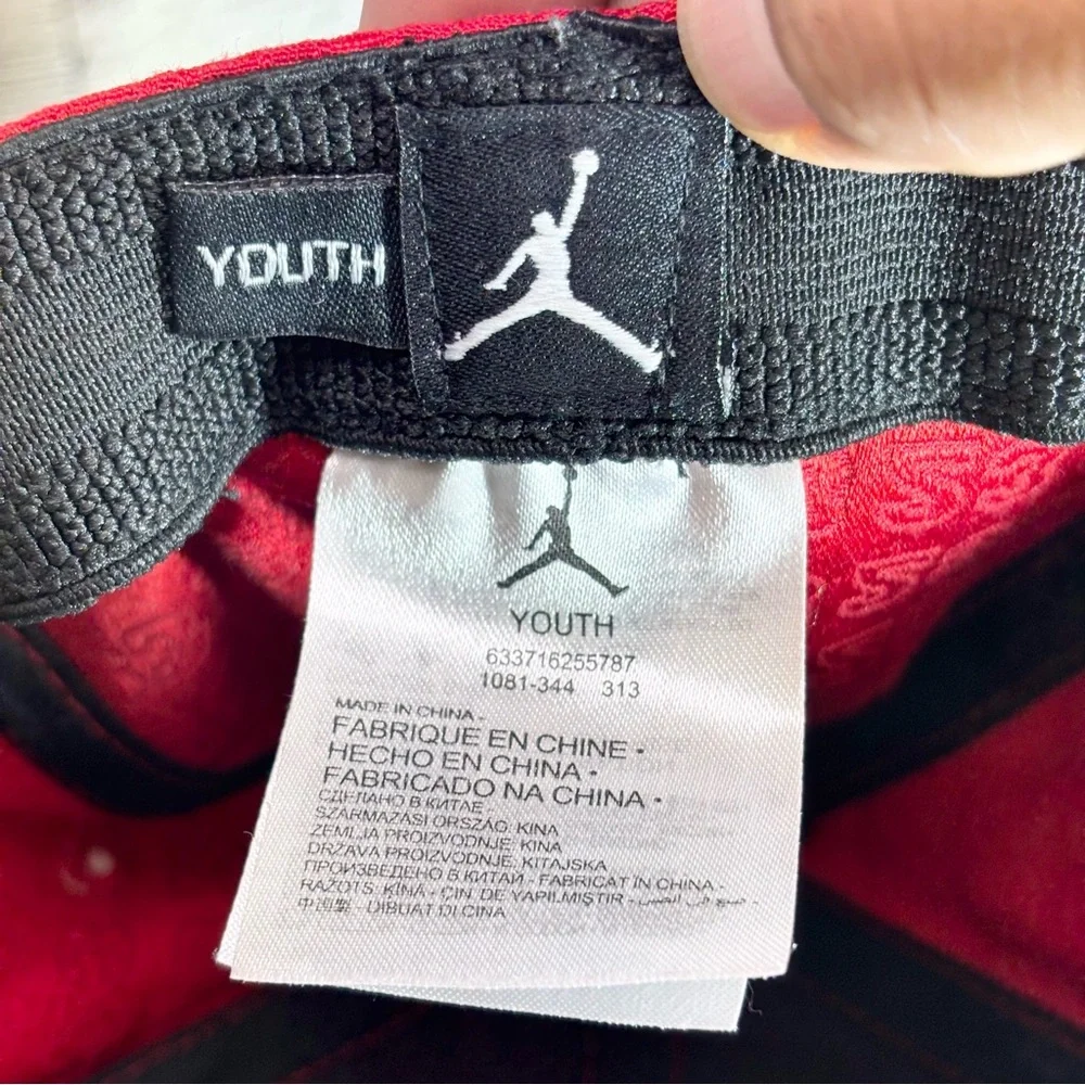 Nike Air Jordan Red 23 all over print Cap Hat Size Youth‎
